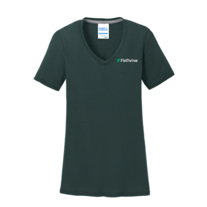 Women's Performance Blend V-Neck Tee-LC